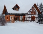 Fachwerkhaus im Winter
