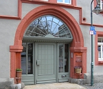 Türanlage mit Glas
